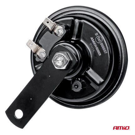 AMiO Claxon Hoorn 24V 118dB - Rode Eentonige Auto en Vrachtwagen Toeter ø90mm Universeel - VCTparts.nl