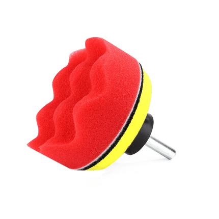 AMiO Auto Polijst Schuimborstels voor Boormachine (11 delig) M14 (125mm) Blauw-Groen-Oranje-Rood-Zwart - VCTparts.nl