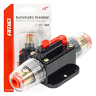AMiO Automatische Zekering Circuit Breaker 12-48V 30A - Resetbare Zekering voor Auto Motor Stereo en Audio - VCTparts.nl