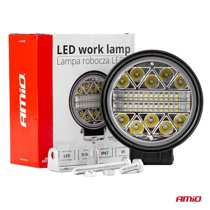 AMiO AWL16 Werklamp Verstraler Spot Rond 26LED 9-36v 6000K Wit - VCTparts.nl