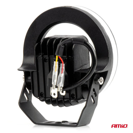 AMiO AWL58 LED Werkverlichting 45W 6500K 8000lm 9-36V - Robuuste Verlichting Rond - VCTparts.nl
