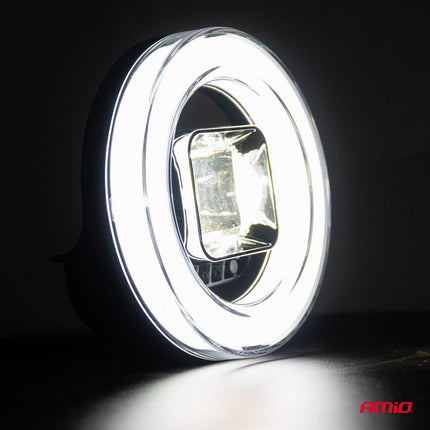 AMiO AWL58 LED Werkverlichting 45W 6500K 8000lm 9-36V - Robuuste Verlichting Rond - VCTparts.nl