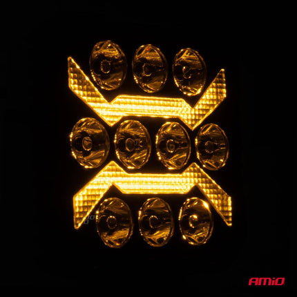 AMiO AWL68 LED Werkverlichting 54W 6500K 10000lm 9-36V - IP67 SPOT Verlichting Vierkant - VCTparts.nl