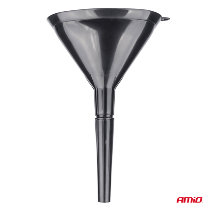 AMiO Drie-Delige Elliptische Universele Trechter met Filtergaas en Twee Tuiten 14cm Diameter Zwart - VCTparts.nl
