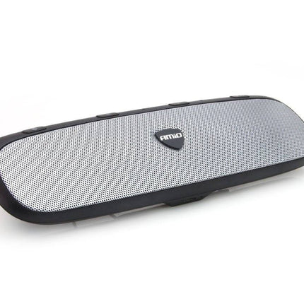 AMiO Hands-free Bluetooth Auto Carkit Speaker met QC 3.0 USB Lader Grijs - VCTparts.nl