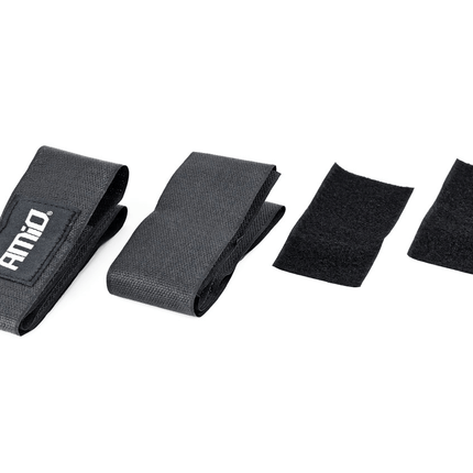 AMiO Klittenband Strap Houder voor Poederblusser Brandblusser Muurbevestiging of Auto Kofferbak Zwart - VCTparts.nl