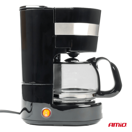 AMiO Koffiezetapparaat Auto Koffiezetter met Koffiekan (24v/250w) Zwart met Contraplug - VCTparts.nl