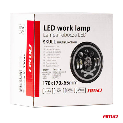 AMiO Krachtige Werklamp Multifunctioneel 9-36V 60W AMIO-03695 Verstraler Spot Robuust Offroad - VCTparts.nl