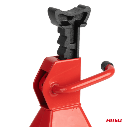 AMiO Kriksteunen Set 2 Stuks - 3 Ton Draagkracht voor Veilige Ondersteuning Rood - VCTparts.nl