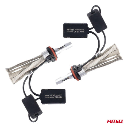 AMiO LED Autolampen FLEX+ H15 6000K-serie 12V 24V Canbus Dimlichten Wit - VCTparts.nl