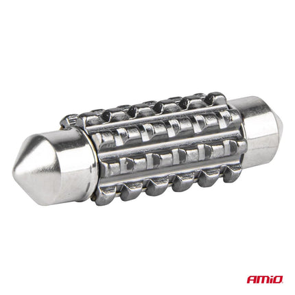 AMiO LED CANBUS lampen 12SMD Festoon C5W 3838 39mm Wit 12/24V - VCTparts.nl