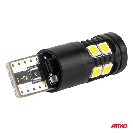 AMiO LED CANBUS-lampen T10 W5W 13SMD 3030 Wit 12V/24V - VCTparts.nl