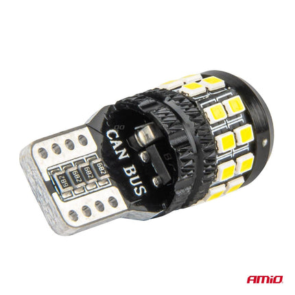 AMiO LED CANBUS-lampen T10 W5W 27SMD 2016 Wit 12V/24V - VCTparts.nl