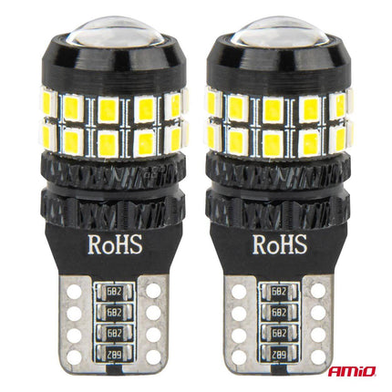 AMiO LED CANBUS-lampen T10 W5W 27SMD 2016 Wit 12V/24V - VCTparts.nl