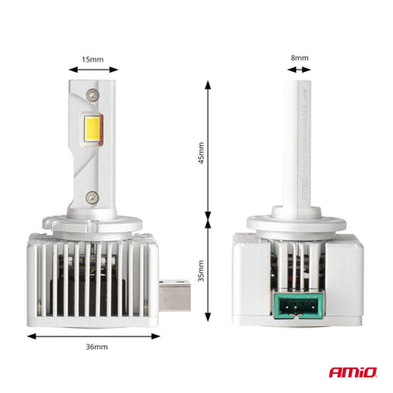 AMiO LED Koplampen D-Basic-serie D3S/D8R/D3R Dimlichten Wit - VCTparts.nl