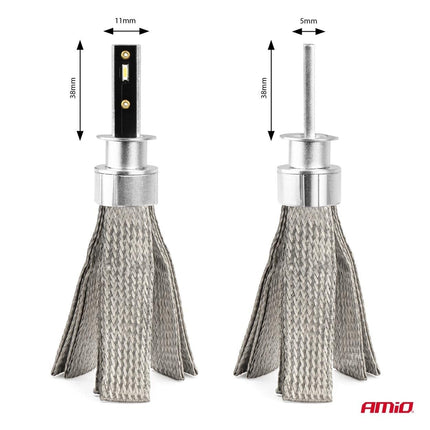 AMiO LED Koplampen FLEX+ Serie H1 canbus 6000K 12-24V Dimlichten Wit - VCTparts.nl