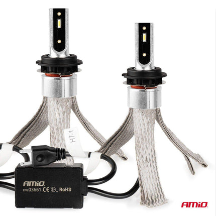 AMiO LED Koplampen FLEX+ Serie H7-1 canbus 6000K 12-24V Dimlichten Wit - VCTparts.nl