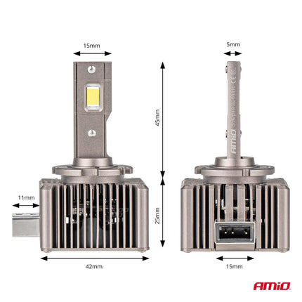 AMiO LED Koplampen XD-serie D1S/D1R – Krachtige LED Dimlichten in Helder Wit - VCTparts.nl