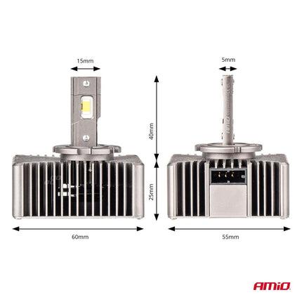 AMiO LED Koplampen XD-serie D5S – Krachtige LED Dimlichten voor Helder Wit Licht - VCTparts.nl
