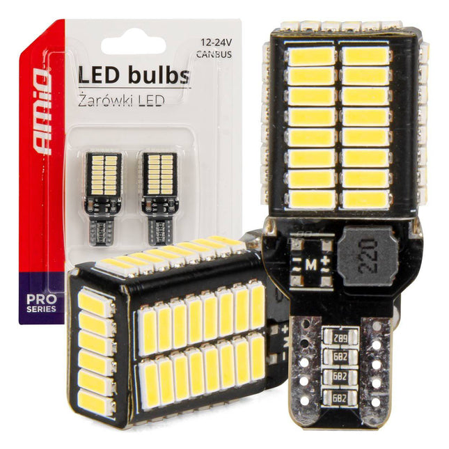 AMiO LED-lampen CANBUS PRO serie T15e W16W 54x4014 SMD Wit 12V/24V - VCTparts.nl