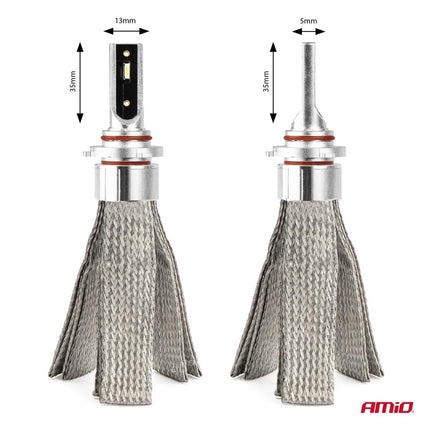 AMiO LED Mistlichten FLEX+ Serie HB3 9005/HIR1 9011/H10 canbus 6000K 12-24V Wit - VCTparts.nl