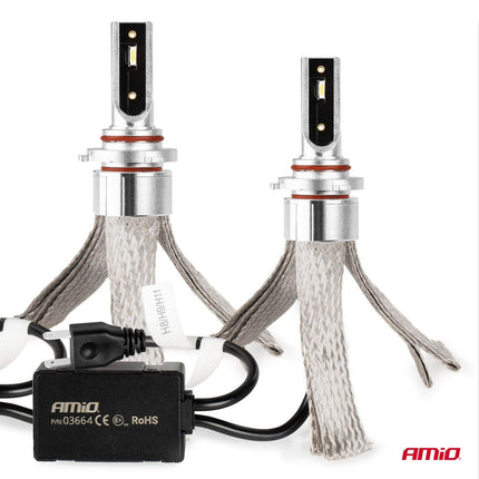 AMiO LED Mistlichten FLEX+ Serie HB3 9005/HIR1 9011/H10 canbus 6000K 12-24V Wit - VCTparts.nl
