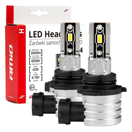 AMiO LED Mistlichten H-mini-serie HB4 9006 Wit - VCTparts.nl