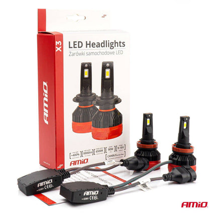 AMiO LED Mistlichten X3-serie H8/H9/H11/H16 Wit - VCTparts.nl