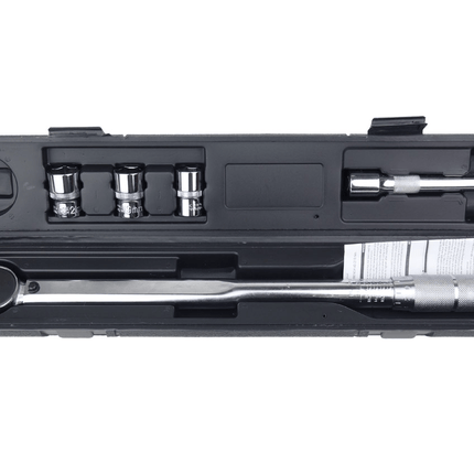 AMiO Momentsleutel 17/19/21 mm 40-210 Nm Wielmoersleutel Universeel met Koppelstuken en Koffer [Wielbout Sleutel - Gereedschap] - VCTparts.nl