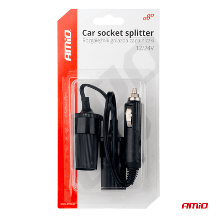 AMiO Multifunctionele Sigarettenaansteker Splitter 12/24V voor Auto en Vrachtwagen - VCTparts.nl