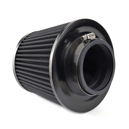 AMiO Open Luchtfilter Sport Filter met Cold Air Intake & 3 Adapters Zwart - VCTparts.nl