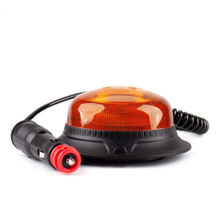 AMiO Oranje LED Zwaailicht Noodverlichting met Magneet 18LED 12/24V - VCTparts.nl