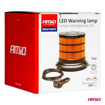 AMiO Stroboscoop Zwaailicht LED Waarschuwingslamp Heavy Duty W30M 12V 24V Oranje - VCTparts.nl