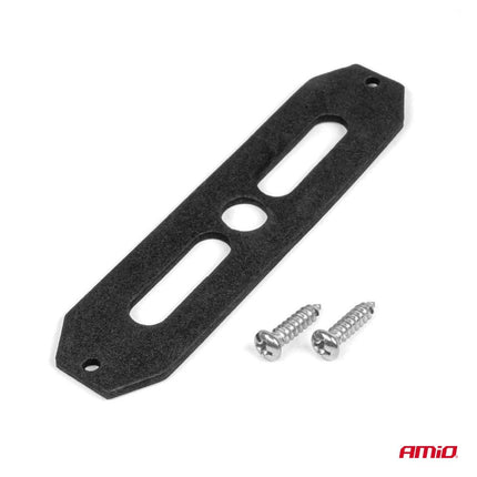 AMiO Stroboscoop Zwaailicht Slanke Amber Grill Mount Flitslicht 6x3W LED R65 R10 12/24V IP6K9K Oranje - VCTparts.nl