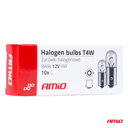 AMiO T4W BA9S Halogeen 12V 4W Wit [Koplamp -Dagrijverlichting] (10 stuks) - VCTparts.nl
