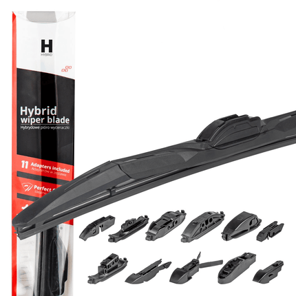 AMiO Universele Hybride Ruitenwisserblad 24" (600mm) Multiconnect  - 11 Adapters - VCTparts.nl