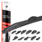 AMiO Universele Hybride Ruitenwisserblad 24" (600mm) Multiconnect  - 11 Adapters - VCTparts.nl
