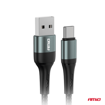 AMiO USB-A naar USB-C Kabel 3A 100cm FullLINK - Hoogwaardige Snellader Oplaadkabel Snoer - VCTparts.nl