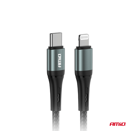 AMiO USB-C naar Lightning Kabel 20W 100cm FullLINK - Oplaadkabel Snoer Hoogwaardige Snellader - VCTparts.nl