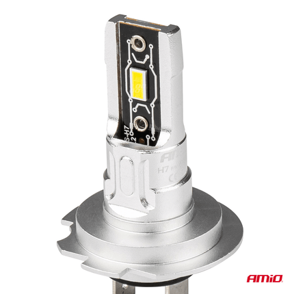 AMiO Dimlicht LED H7 Mini 6500k Wit (set) [Witte koplampen - Witte Dimlichten] - VCTparts.nl