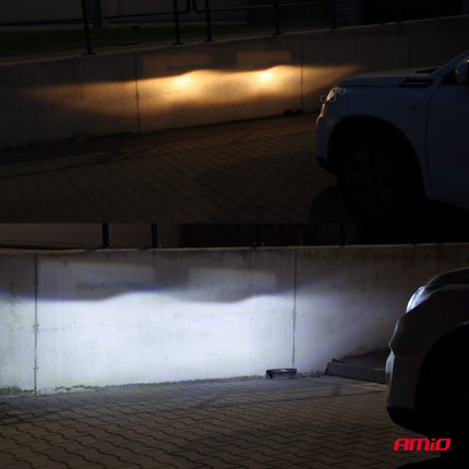 AMiO AMiO Dimlicht LED H7/H18 Koplampen 6000k Wit met Ventilator (set) [Witte koplampen - Witte Dimlichten] AMiO 5