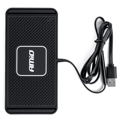 Amio Wireless Car Snellumer 15W (QC) Induktives Ladegerät mit USB-A-Verbindung schwarz