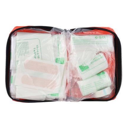 AMiO EHBO - Doos Mini B - Compacte Veiligheidsset voor Auto/Motor met Handige Bevestiging Rood - VCTparts.nl