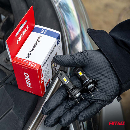 AMiO F25 PRO BLACK Edition H7 LED Koplampen 12/24V – 7646 Lumen 6000K Daglichtwit FULL CANBUS - VCTparts.nl