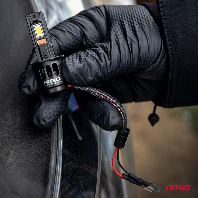 AMiO F25 PRO BLACK FULL CANBUS H3 – 68W 6000K Wit 12V/24V - Hoge Helderheid - VCTparts.nl