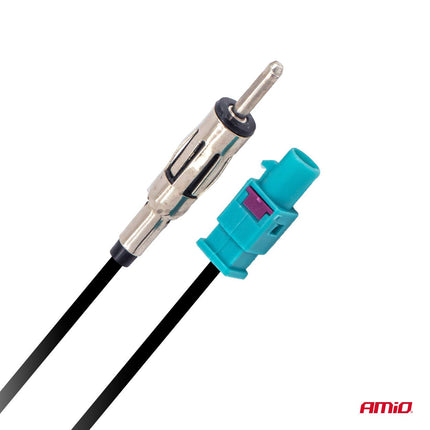 AMiO FAKRA naar DIN Antenne Adapter 5A 12V - Universele Autoradio Aansluiting AMiO 3