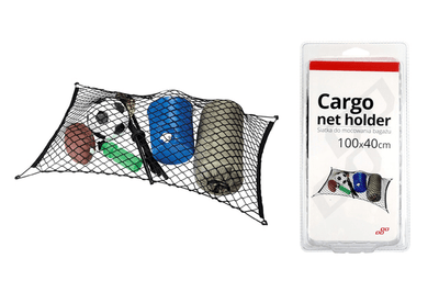 Amio Flexible Elastic Network mit Halter für Kofferwagen -Aufbewahrung schwarz
