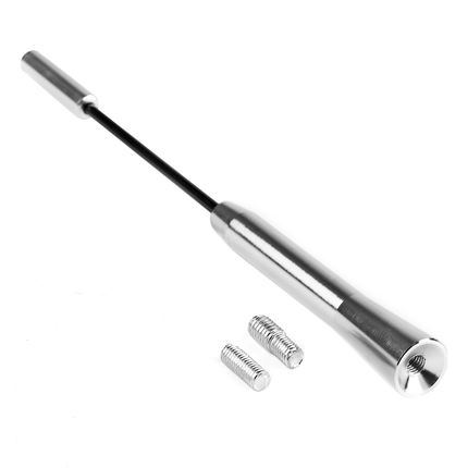 AMiO AMiO FM/AM Auto Antenne Mini Universeel 5/6mm Adapter Zilver (20 cm) AMiO 3