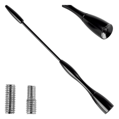 AMIO FM/AM -Autokantenne Mini Universal mit 5/6 -mm -Adapter schwarz (16 cm)