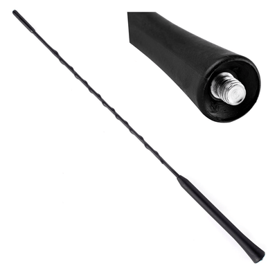 Amio FM/AM Car Antenna Mini Universal mit 6 -mm -Adapter schwarz (40 cm)